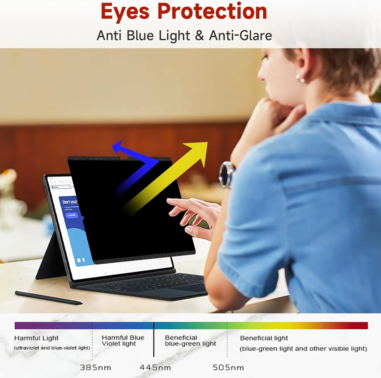 Защитная плёнка Privacy Anti-Spy для Samsung Galaxy Tablet 12.9"
