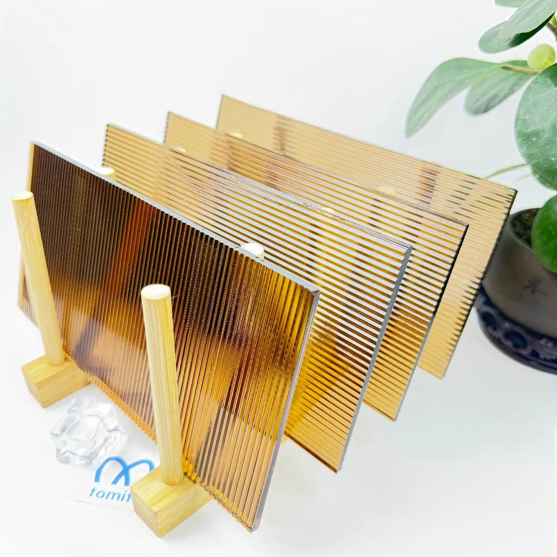 Guangzhou 3mm 4mm 5mm 6mm Colored Bronze Tinted Brown Flutelite-S Safety Building Art Decorative Embossed Pattern Glass