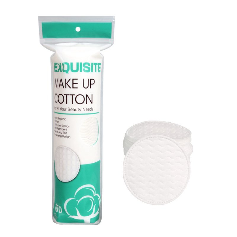 Supplier Free Sample Hot Selling Wavy 100PCS Round Cotton Pad