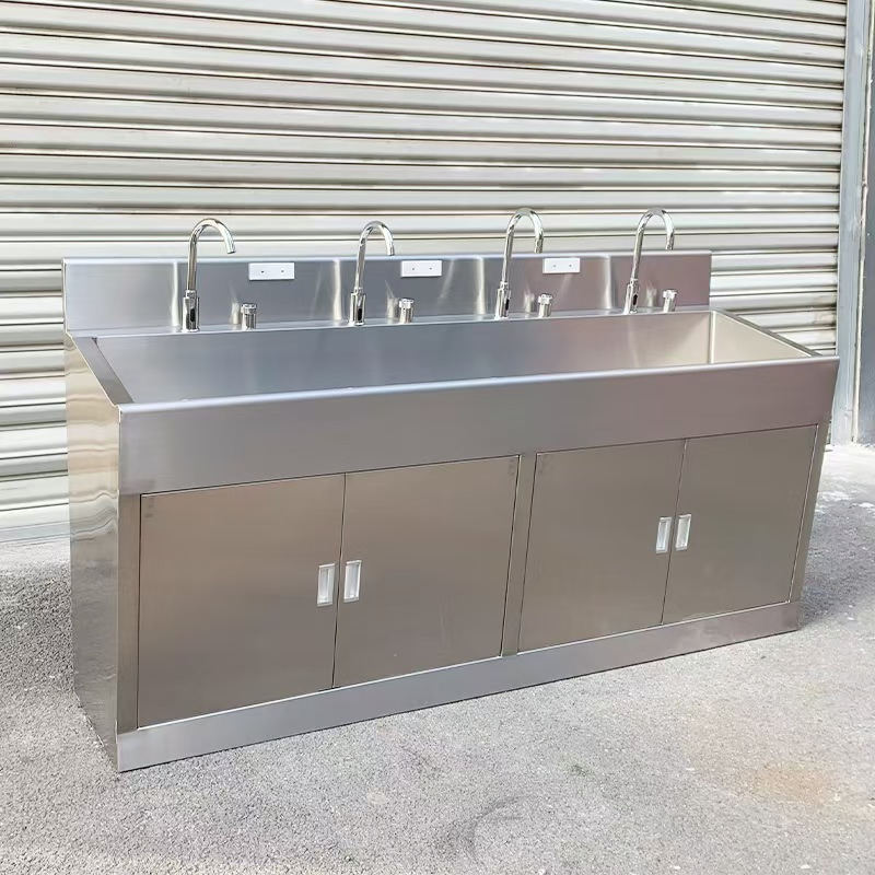 Factory Price Hospital 304 Stainless Steel Scrub Sink