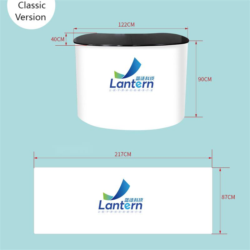 Customizable Portable Aluminum Alloy Expandable Magnetic Exhibition Reception Promotional Counter