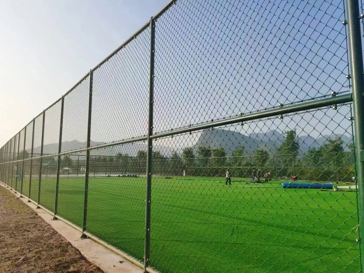 Premium Black PVC Coated Chain Link Fence for Sports