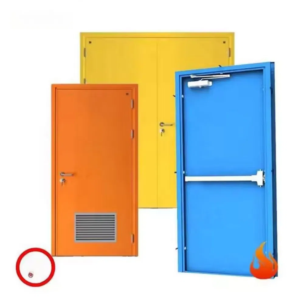 Custom Steel Fire Rated Door - 60/90 Min Fire Resistance for Commercial Building OEM