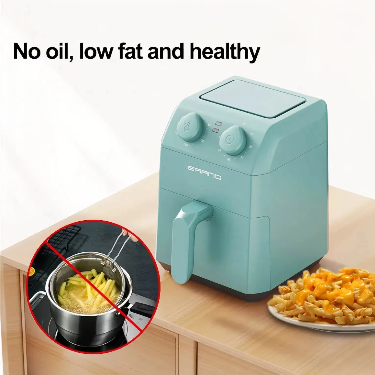 Home Multifunctional Mini Electric 3L Air Fryer Oven Healthy Oil Free
