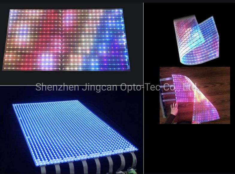Indoor Flexible Transparent P10 P8 P6 P4 Adhesive Transparent LED Film Screen