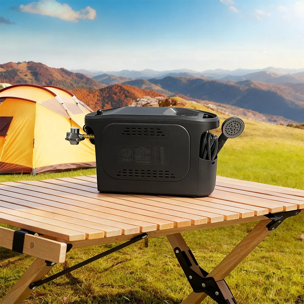 Outdoor Gas Water Heater Portable Battery Powered with Water Pump