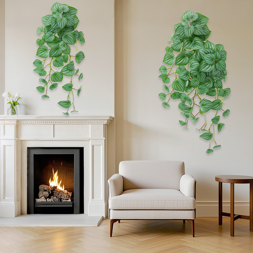 Растения искусственные настенные в горшке