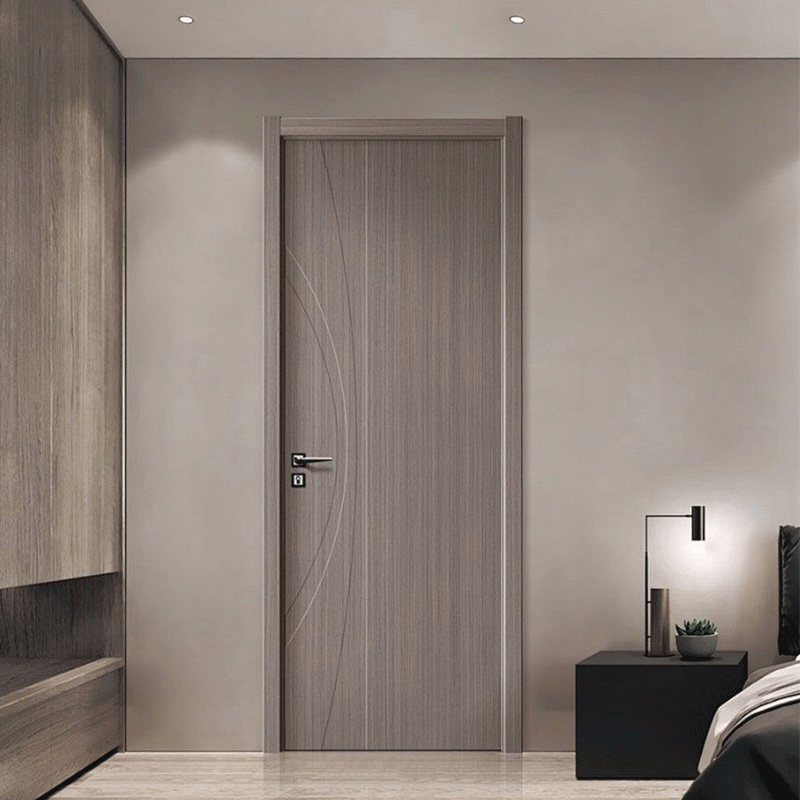 Oufei China Factory Stylish Waterproof WPC Interior Door with Custom Options for Home