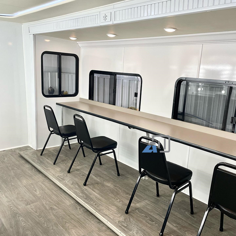 Mobile Office Trailer on Wheels Outdoor Office Truck Tiny Home