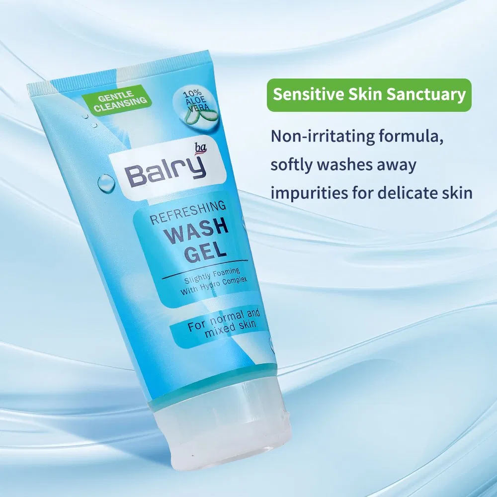 Balry Skincare Deep Cleansing Acne Treatment Moisturizing Face Wash Aloe Vera Facial Cleanser