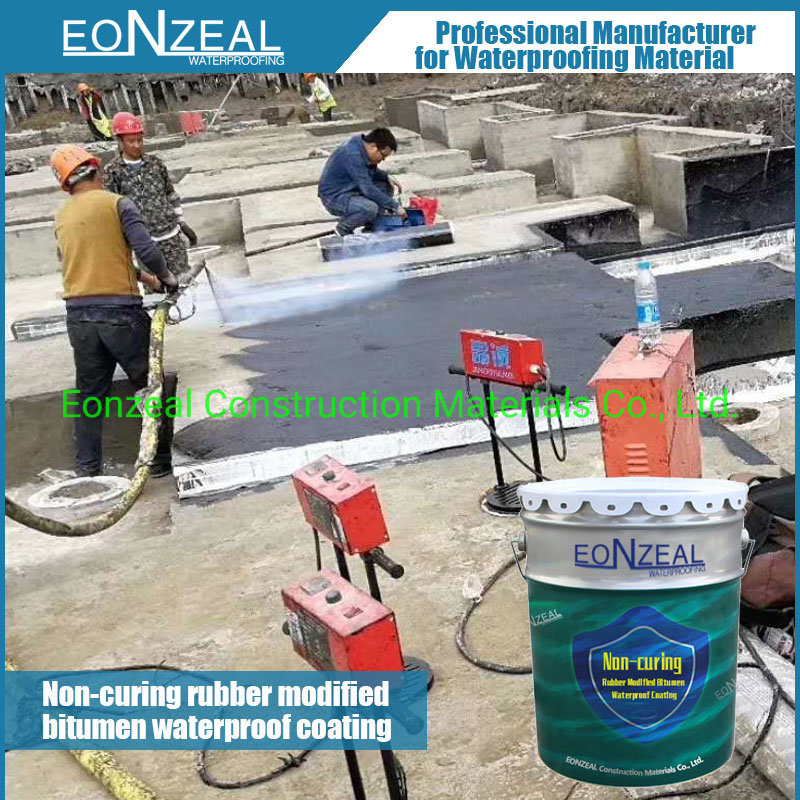 (Spray Applied Non Curing) Rubber Asphalt Waterproof Coating/Liquid Waterproof Membrane