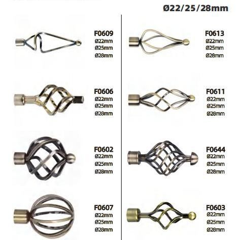 Modern Style Curtain Rod Curtain Rod Telescopic Color Iron Curtain Pipes