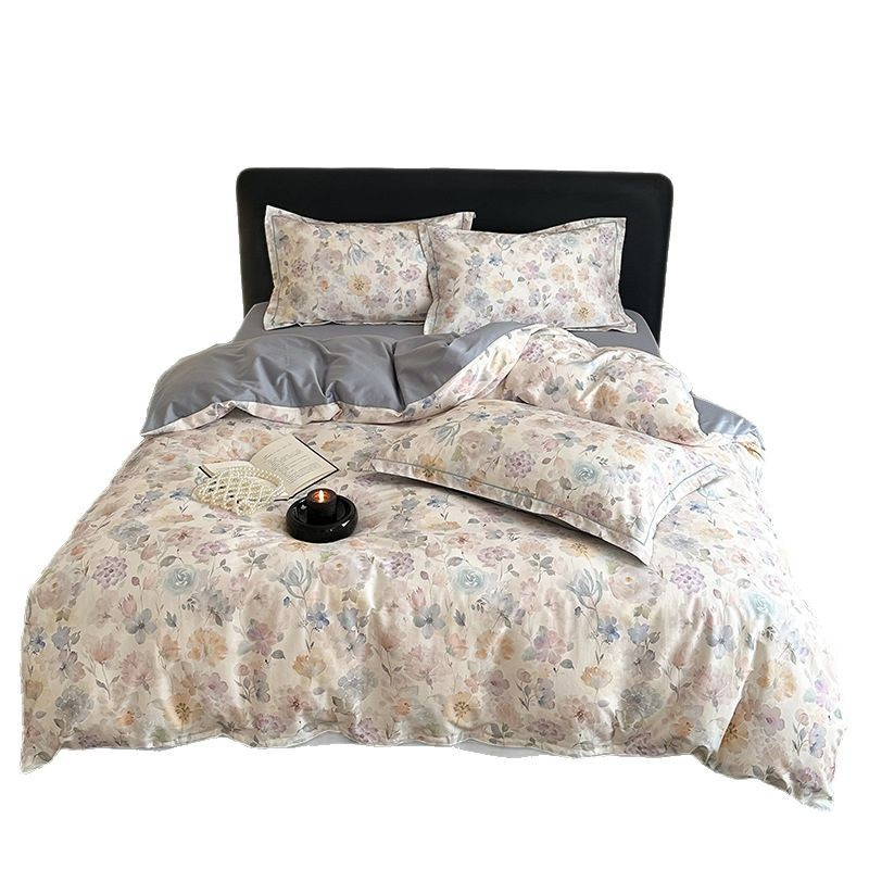 Wholesale Luxury Cotton Home Bed Comfortable Duvet Cover Set Clip Jacquard Bedding