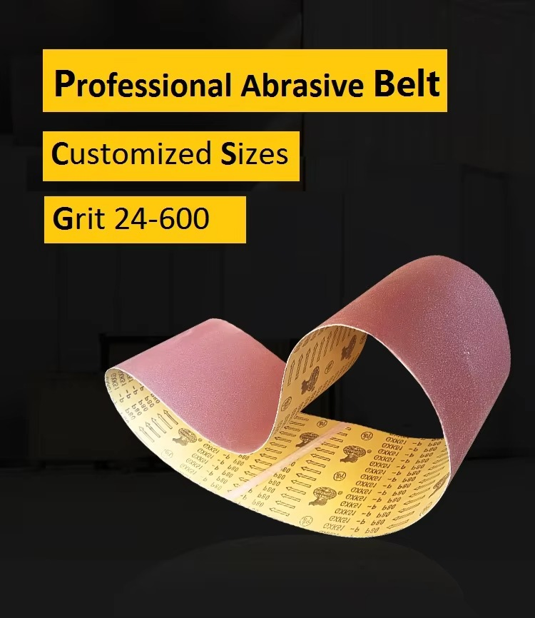 Cloth Aluminum Oxide Abrasive Sanding Belt 610X100mm Grit 24-400 for Polish