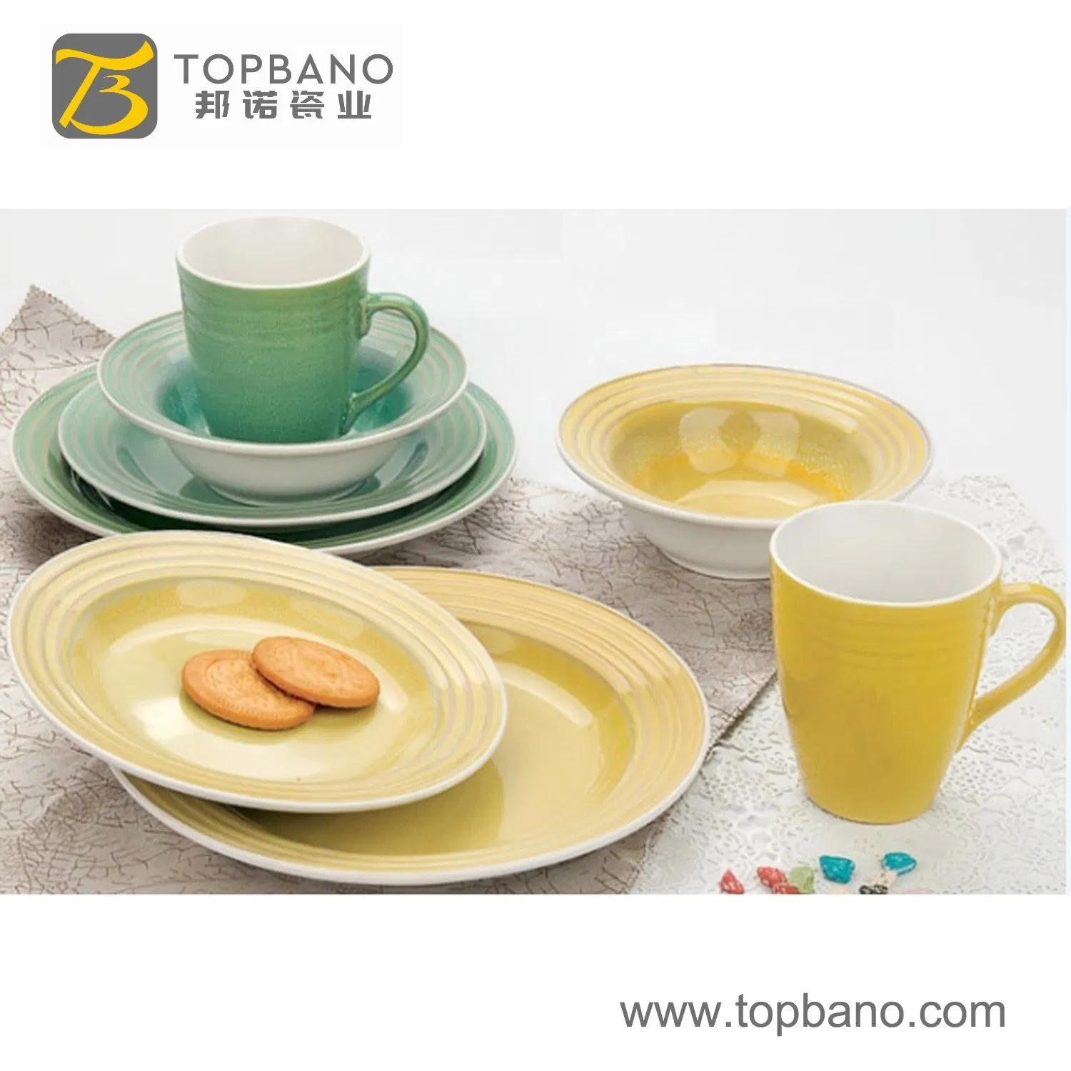 Topbano Mug Maker Ceramic Porcelain Cup Mug Dinner Set
