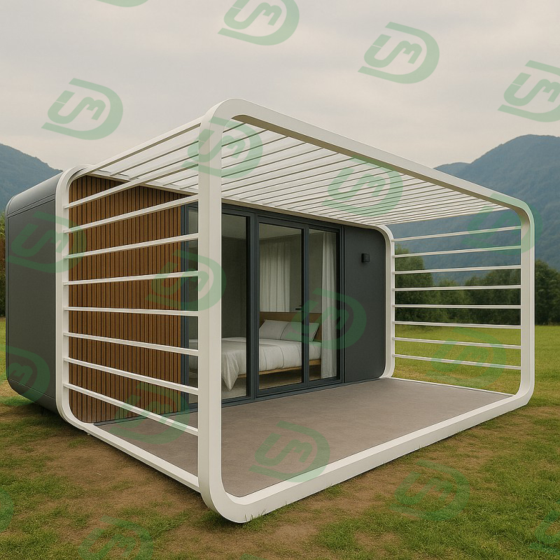 Customized Prefab 5.8 M in Length Sandwich Panels Container Prefab House