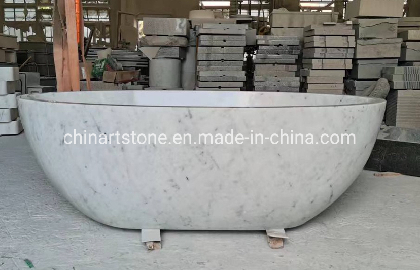 Мраморная ванна Carrara White