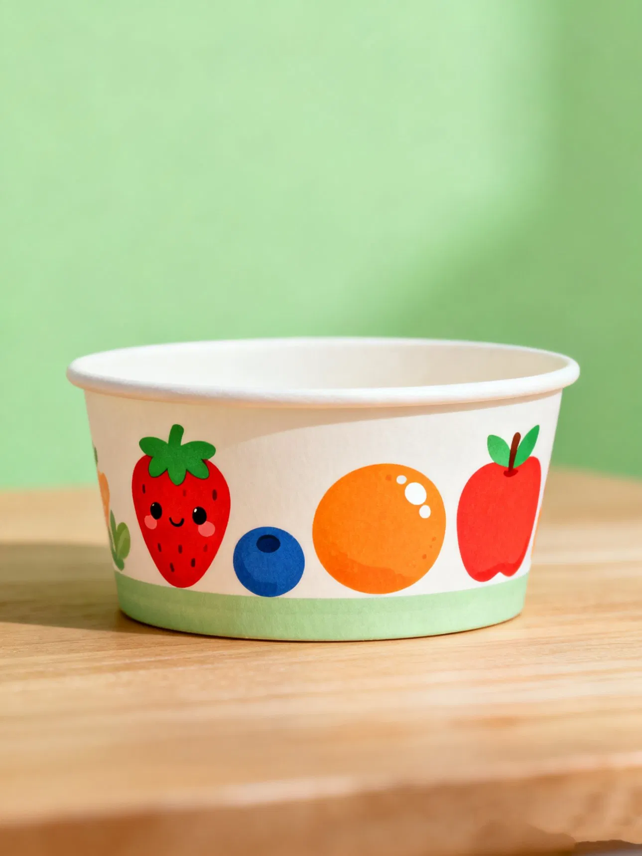 Bulk Paper Ice Cream Bowls 10oz, Large Size for Family Frozen Desserts