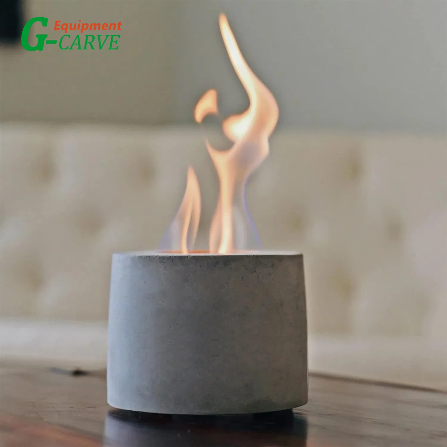 G-Carve Tabletop Fire Pit Bio Ethanol Fireplace Portable Bioethanol Fireplace