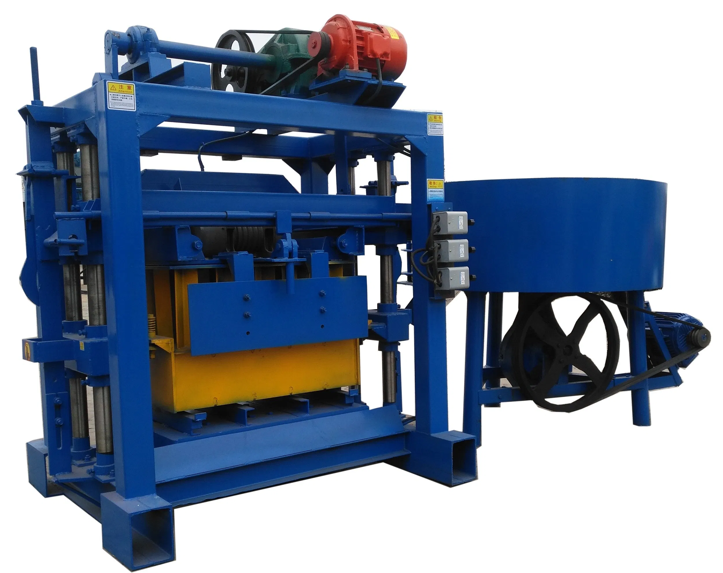 Qtj4-40 Semi-Automatic Concrete Hollow Block Making Machine