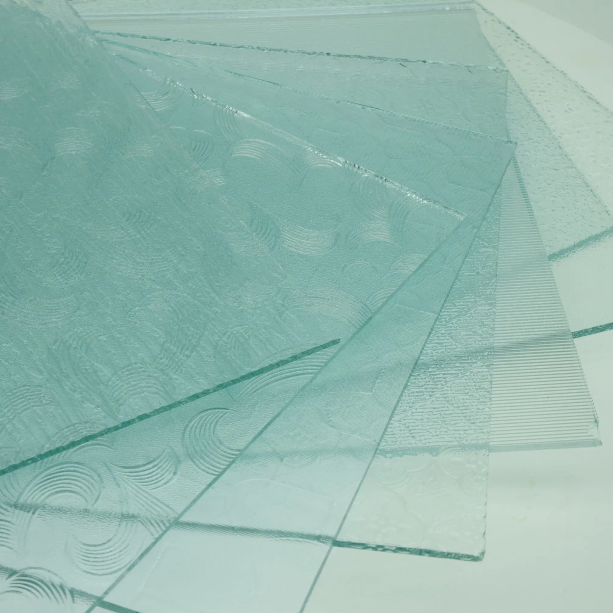 4mm 5mm 6mm Clear Pattern Glass for Bathroom Door