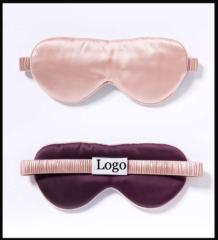 Factory Custom Classic Print Pure Silk Shading Ladies Eye Mask