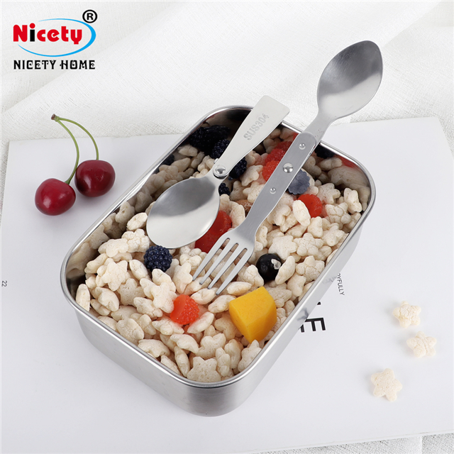 Kitchen Utensil Dinnerware Hand Tool Folding Camping cutlery Set with Fork and Spoon