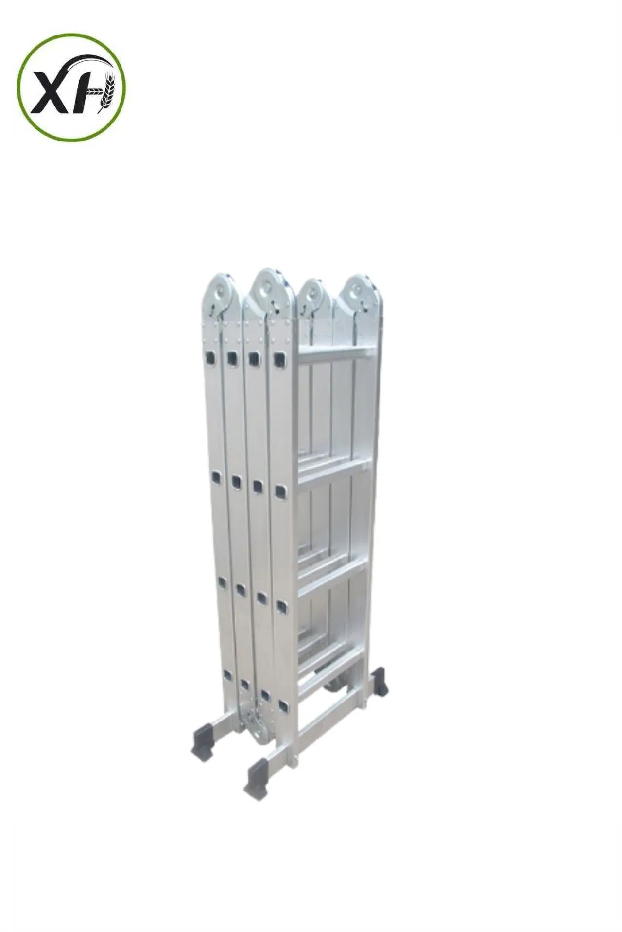 Aluminum Lightweight and Multifunctional Folding Small Joint Ladder (With Anti-slip foot mat) -4X4steps