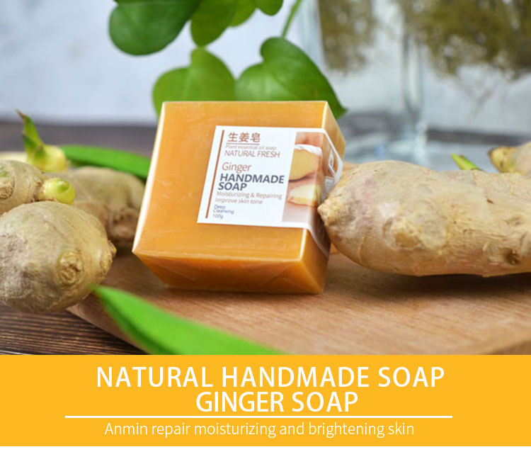 Skin Care Bar Whitening Ginger Handmade Soap Cosmetics