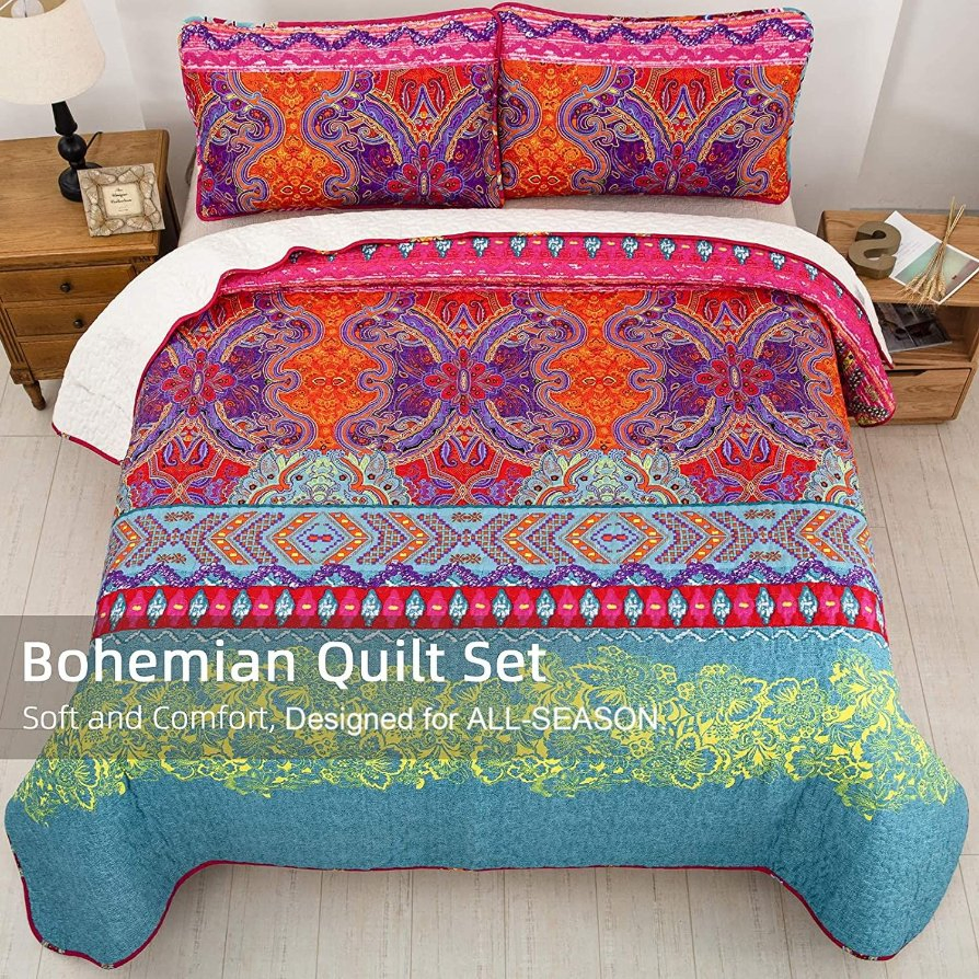 Printed Bedspread 150X200cm 100% Polyester Bed Throw Thin Summer Quilt Duvet