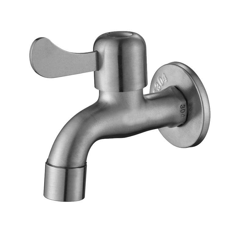 Washing Machine Tap Single Cold Water Spout Extended Nozzle Mop Sink Longtou 4 Points