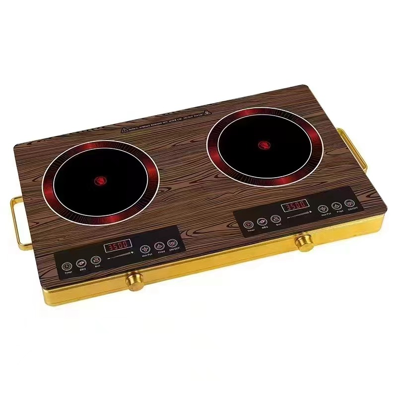 Kitchen 3500W Electric 2 Burner Ceramic Stove Infrared Double Portable Induction Cookers