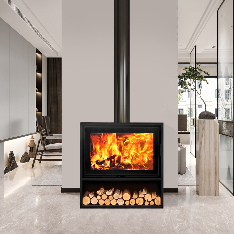 Factory Priced Real Fire Burning Cast Iron Fireplace Heater