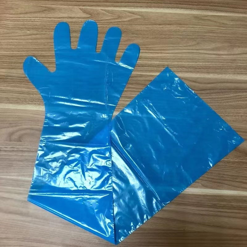 Disposable Long PE/EVA Shoulder Length Veterinary Sleeve Gloves Disposable Cheap Gloves Veterinary