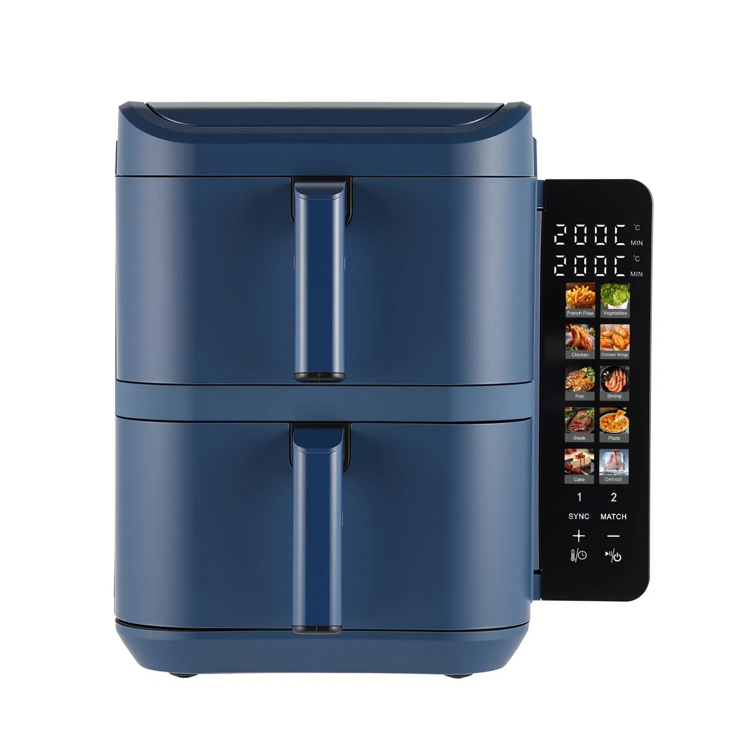 Folden Screen Dual Stack Air Fryer Kitchen Electronics 11L with Visible Window