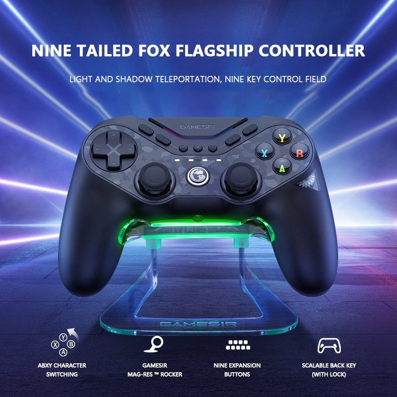New RGB Lighting Multi-Platform Wireless Joysticks & Game Controllers for PC/Switch/Ios/Android Phone