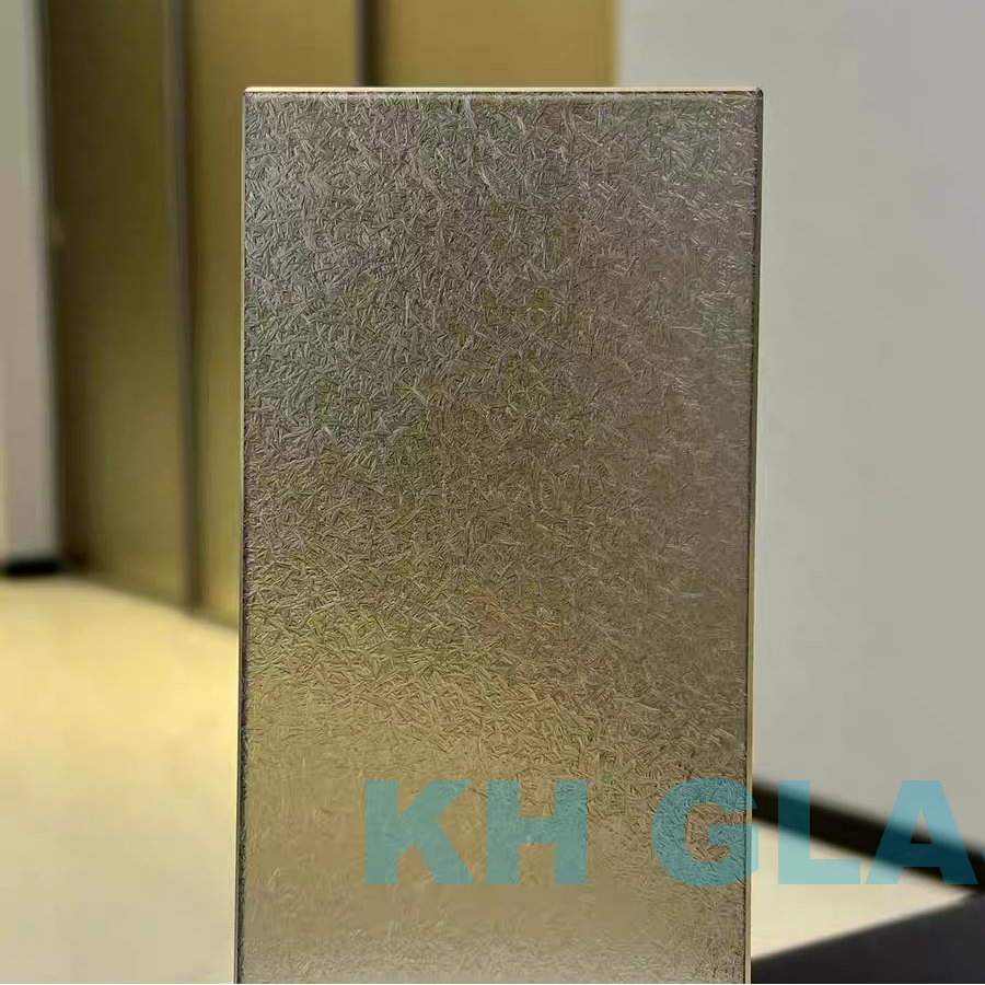 10mm Tempered Acid Frosted Etched Glass Partition Customized for Safety and Style