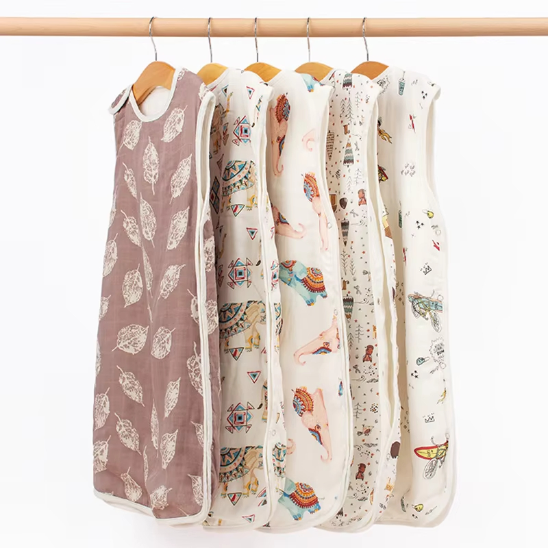 Soft Newborns Toddlers Cotton Ventilate Swaddle Blanket Sleeping Sack Bag