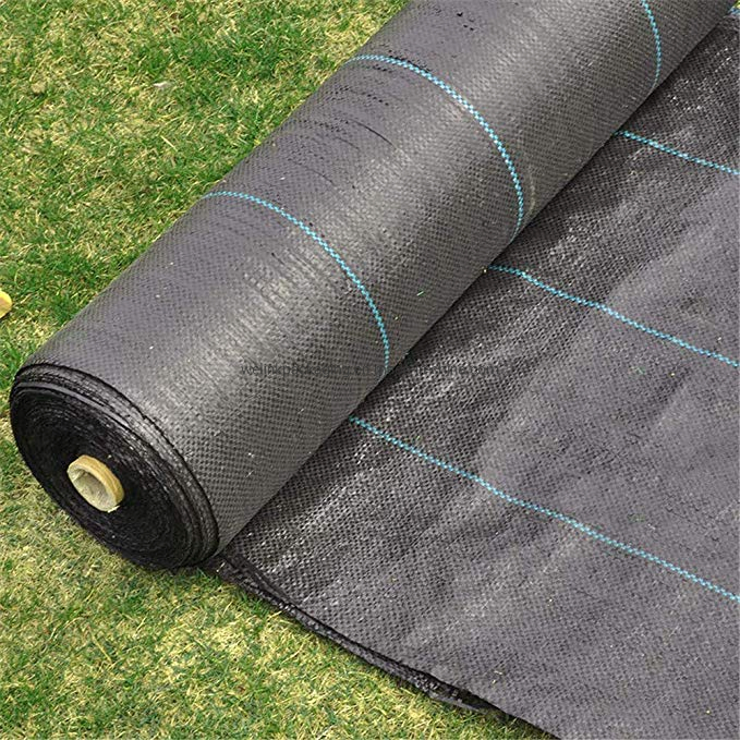 SGS Brc Certified Landscape Fabric Garden Farm Hydroponic UV Blocked Ground Cover 100GSM Best PP Woven Fabric Weed Control Fabric Weedmat