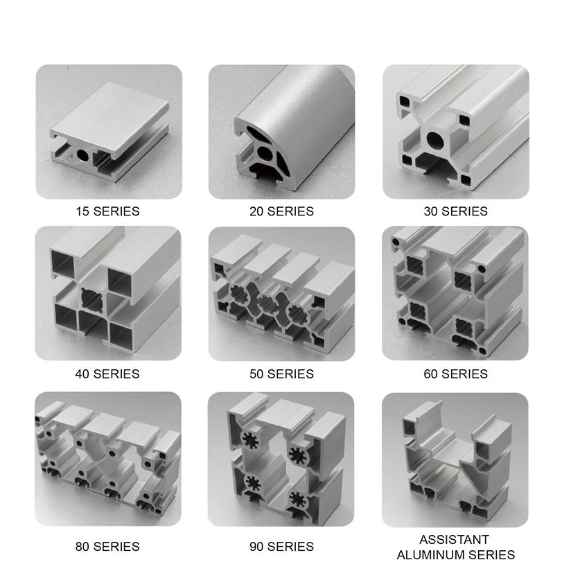 Industrial Aluminum Extrusion Profiles T-Slot Corner Bracket for Automated Machine Shelf