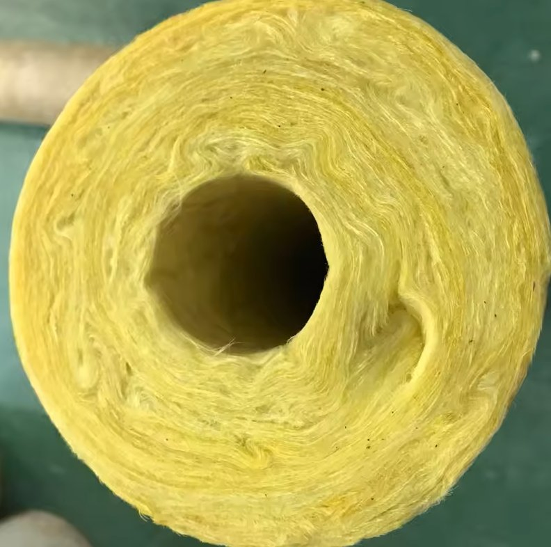 40-200 Kg/M³ Glass Wool Insulation Tube/Sleeves Fiberglass Thermal Pipes for Pipelines, HVAC
