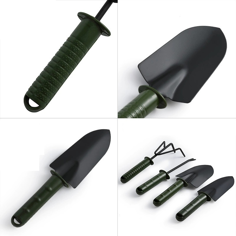 4 Piece Gardening Tool Set with No-Slip Grip Ergonomic Handles Garden Hand Tools 10 Inch