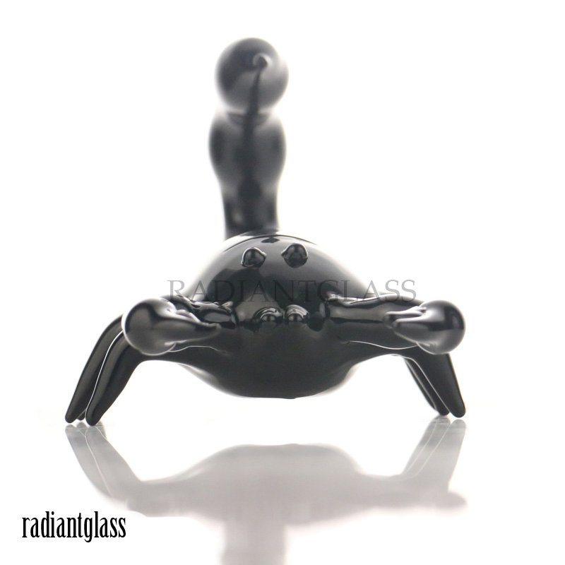New Black Scorpion Novelty Hand Pipe Radiant Glass