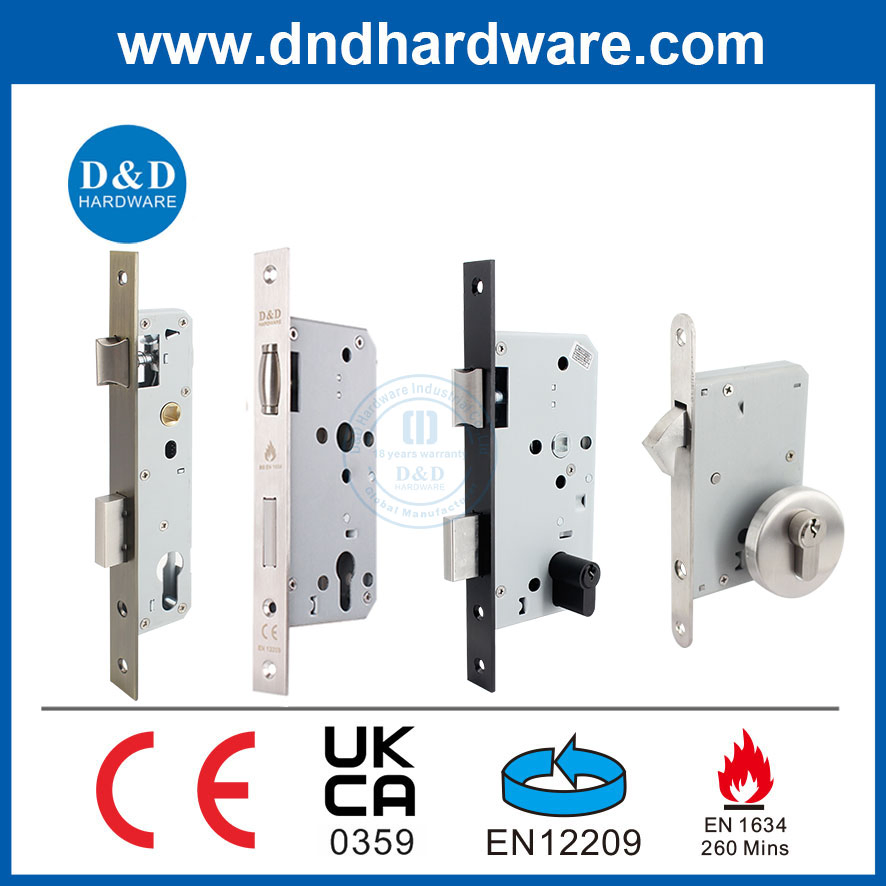 High Quality Indoor Stainless Steel Mortise Lock Accessory Top-Grade Thickened Door Lock Body for Security Doors