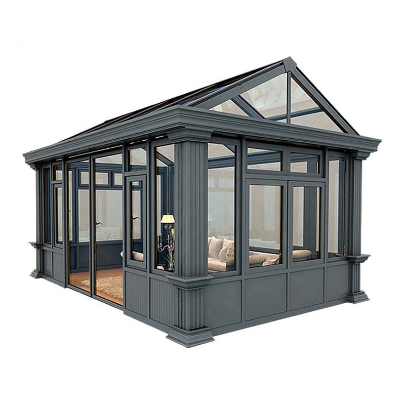 Prefab Lean to Sunroom Conservatory Greenhouse Sun Room Sunroom Glass House Aluminium Winter Garden
