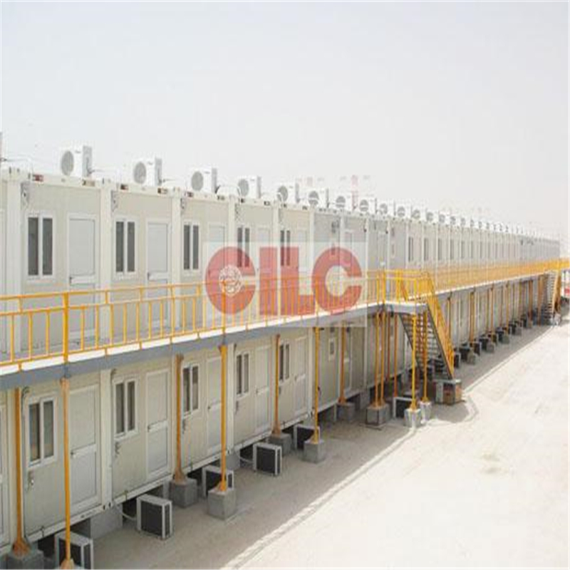 ISO9001 Approved Flat Pack Container House for Labor Camp