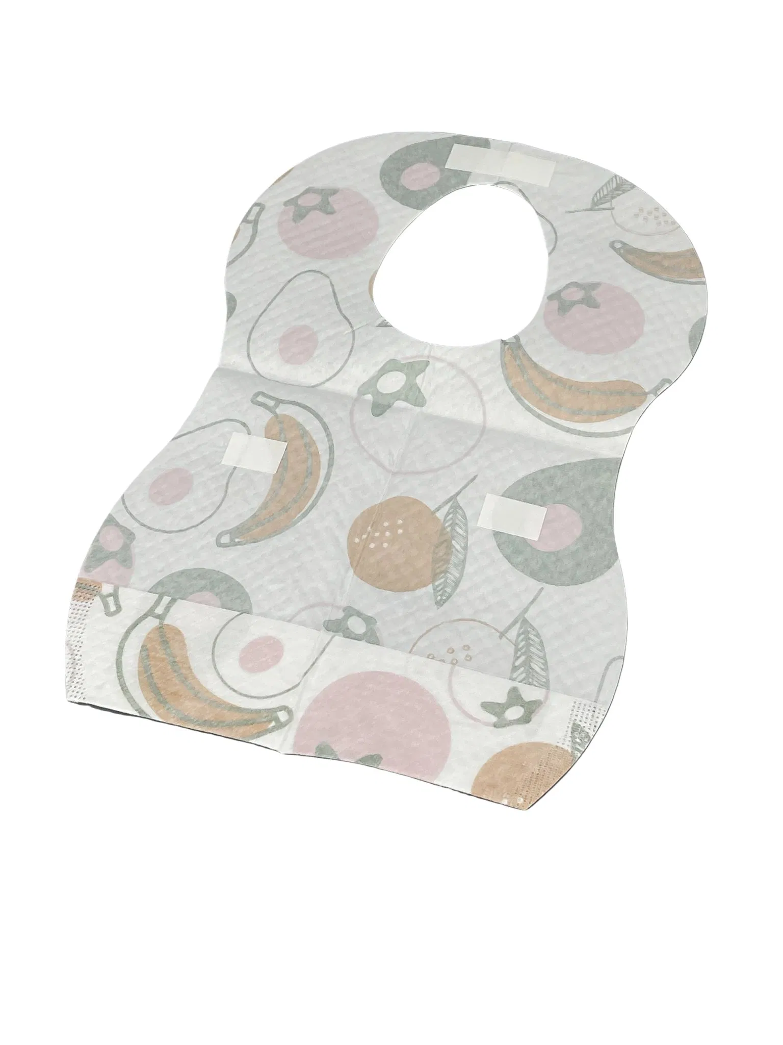 Disposable Hygienic Nonwoven 3 Plys Waterproof Baby Bibs for Eating