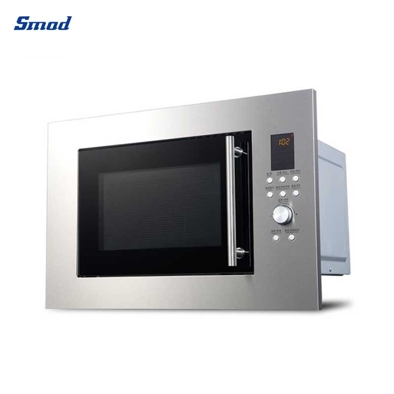 25L Grill Built in Microwave Oven with Stainless Steel Cavity