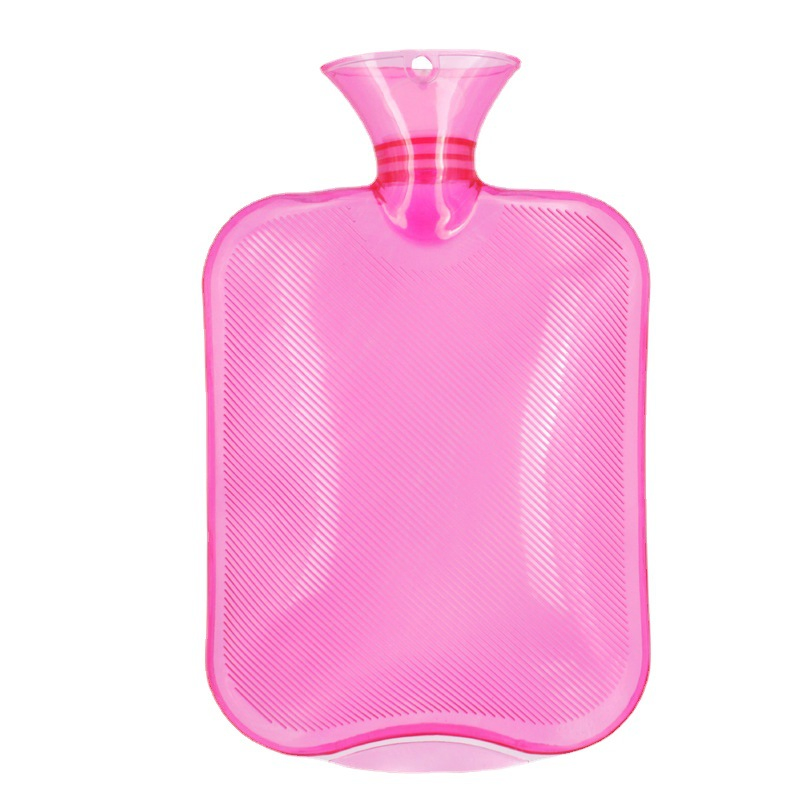 Colorful Large Capacity 2L Thickened PVC Hot Water Bottle for All Night Warmth