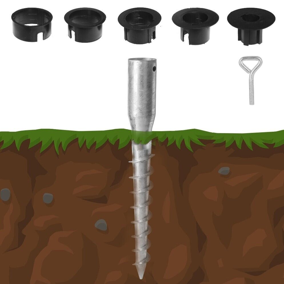 Винтовые сваи Q235 1800 мм с круглым фланцем для солнечных систем